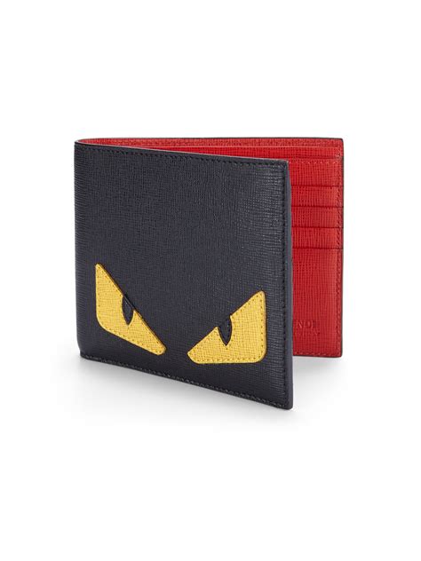 red fendi zip around wallet|Fendi Monster Eyes Leather Zip.